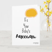 Gefeliciteerd met Aqeeqa - Zon Kaart (Gele Bloem)
