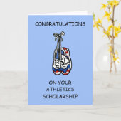 Gefeliciteerd met Athletics Scholarship Kaart (Gele Bloem)