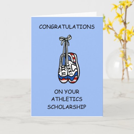 Gefeliciteerd met Athletics Scholarship Kaart (Gele Bloem)