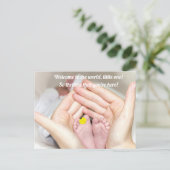 Gefeliciteerd met Baby Born Briefkaart (Staand voorkant)