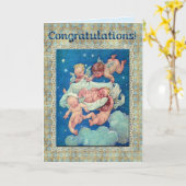 Gefeliciteerd met Baby Kaart (Gele Bloem)