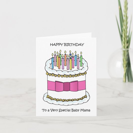 Gefeliciteerd met Baby Mama Kaart (Voorkant)