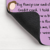 Gefeliciteerd met banenbevorderingscadeaus (Vrouw) Muismat (Hoek)