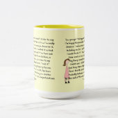 Gefeliciteerd met banenbevorderingscadeaus (Vrouw) Tweekleurige Koffiemok (Center)