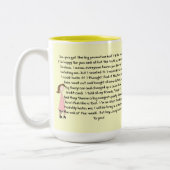 Gefeliciteerd met banenbevorderingscadeaus (Vrouw) Tweekleurige Koffiemok (Links)