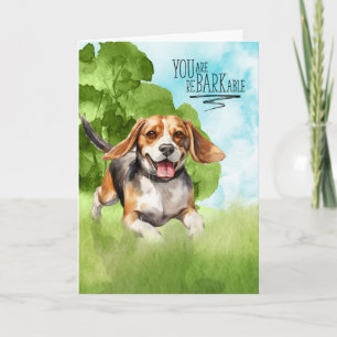 Gefeliciteerd met BARKable Beagle Dog Kaart
