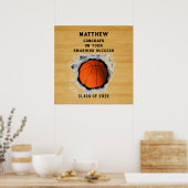 Gefeliciteerd met basketbal poster (Keuken)