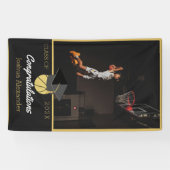 Gefeliciteerd met Basketball-speler op foto afstud Spandoek (Horizontaal)