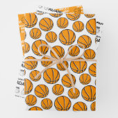 Gefeliciteerd met Basketball Wrapping Paper Sheets (In situ)
