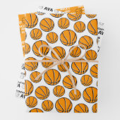 Gefeliciteerd met Basketball Wrapping Paper Sheets (In situ)