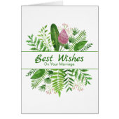 Gefeliciteerd met beste wensen bruiloft (Voorkant)