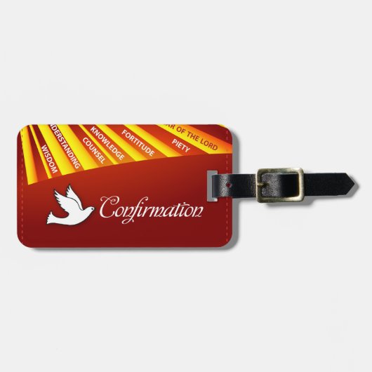 Gefeliciteerd met bevestiging Dove met Gold en Re Bagagelabel (Voorkant horizontaal)