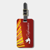 Gefeliciteerd met bevestiging Dove met Gold en Re Bagagelabel (Voorkant verticaal)