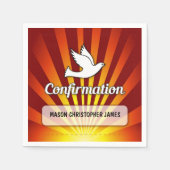 Gefeliciteerd met bevestiging Dove met Gold en Re Servet (Voorkant)