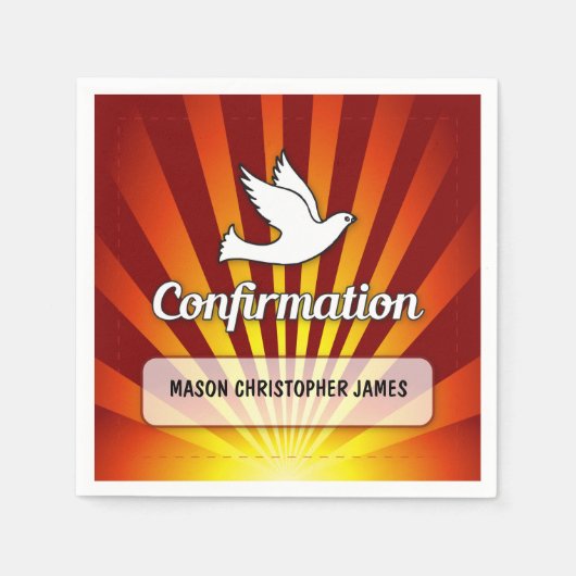 Gefeliciteerd met bevestiging Dove met Gold en Re Servet (Voorkant)