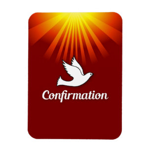 Gefeliciteerd met bevestiging met Gold/Red Magneet