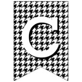 Gefeliciteerd met Black and White Houndstooth Vlaggetjes (Eerste vlag)
