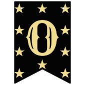 Gefeliciteerd met Black Gold Decor Modern Afstuder Vlaggetjes (Tweede vlag)