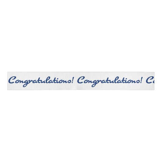 Gefeliciteerd met Blue Resistance Grosgrain Lint (Voorkant)