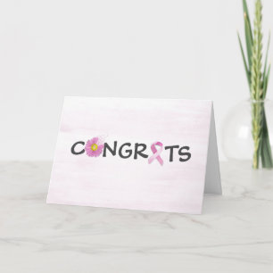 Gefeliciteerd met borstkanker kaart