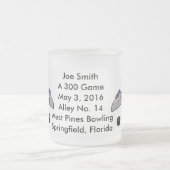 Gefeliciteerd met Bowling 300 Game,  Matglas Koffiemok (Center)