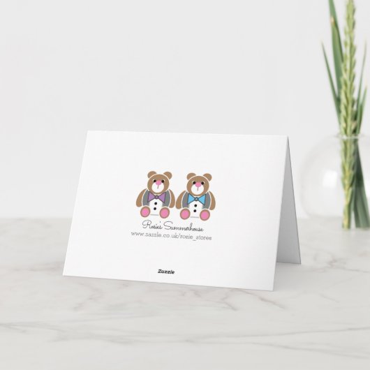 Gefeliciteerd met bruiloft Gay Kaart (Achterkant)