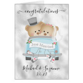 Gefeliciteerd met bruiloft Gehuwde Beren (Voorkant)