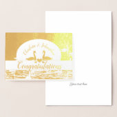 Gefeliciteerd met bruiloft/ jubileum/ verloving folie kaarten (Display)