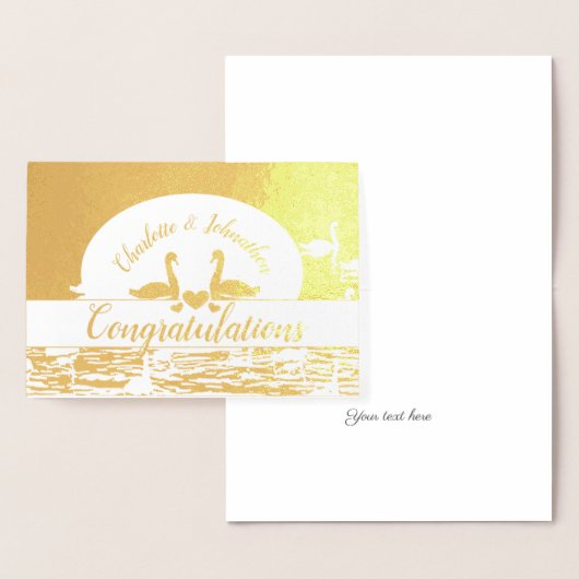 Gefeliciteerd met bruiloft/ jubileum/ verloving folie kaarten (Display)