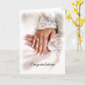 Gefeliciteerd met bruiloft kaart (Gele Bloem)