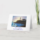 Gefeliciteerd met Cape Cod MASS Lighthouse Card Kaart (Achterkant)