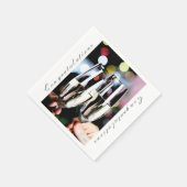 Gefeliciteerd met Champagne Glass Toast Servetten (Hoek)