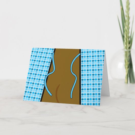 Gefeliciteerd met Colonoscopie, Open Gown Kaart (Voorkant)