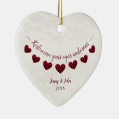 Gefeliciteerd met Cornish Language verloving Keramisch Ornament (Rechts)