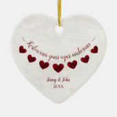 Gefeliciteerd met Cornish Language verloving Keramisch Ornament (Voorkant)