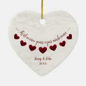 Gefeliciteerd met Cornish Language verloving Keramisch Ornament (Achterkant)