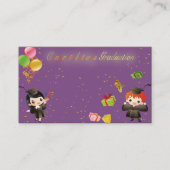 Gefeliciteerd met creditcard voor afstuderen contactkaartje (Voorkant)