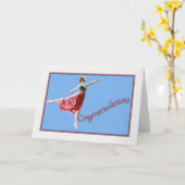 Gefeliciteerd met Dance Overweging Kaart (Gele Bloem)