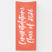 Gefeliciteerd met de 2025 Coral Afstuderen Spandoek (Verticaal)