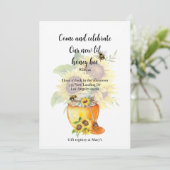 Gefeliciteerd met de aankondiging van je baby honi (Staand voorkant)