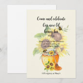 Gefeliciteerd met de aankondiging van je baby honi (Voorkant / Achterkant)