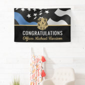 Gefeliciteerd met de academie van de politie spandoek (Insitu)