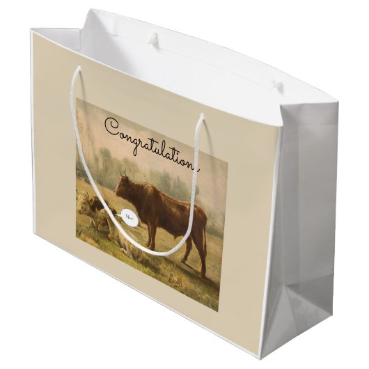 Gefeliciteerd met de adoptie groot cadeauzakje (Achterkant Gekanteld)