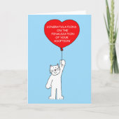 Gefeliciteerd met de adoptie kaart (Voorkant)