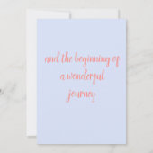 Gefeliciteerd met de adoptie van een  dochter aankondiging (Achterkant)