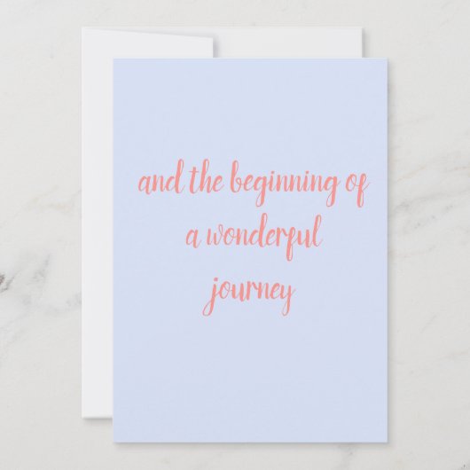 Gefeliciteerd met de adoptie van een dochter aankondiging (Achterkant)