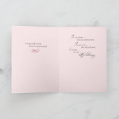 Gefeliciteerd met de adoptie van meisje, religieus kaart (Binnen)