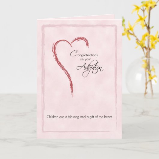 Gefeliciteerd met de adoptie van meisje, religieus kaart (Gele Bloem)