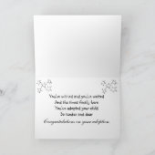 Gefeliciteerd met de adoptiekaart kaart (Binnen)