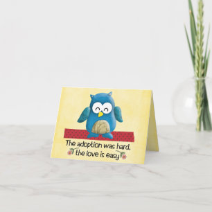 Gefeliciteerd met de adoptiekaart kaart